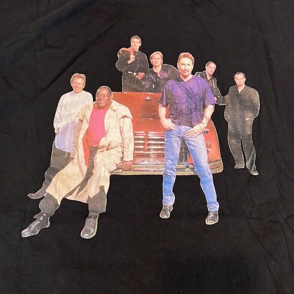 Vintage authentic autographed Chuck NegronT-shirt signed on image mens szXL EVC - Picture 5 of 8